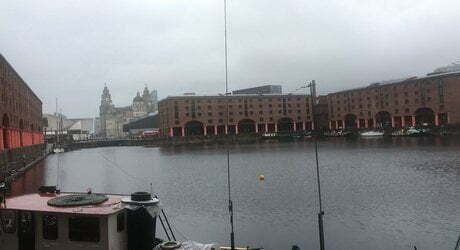 Liverpool, la zona del porto dove c'è stato il maggior afflusso di tifosi