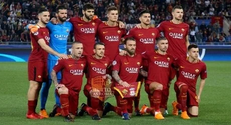 Foto squadra Roma-Liverpool