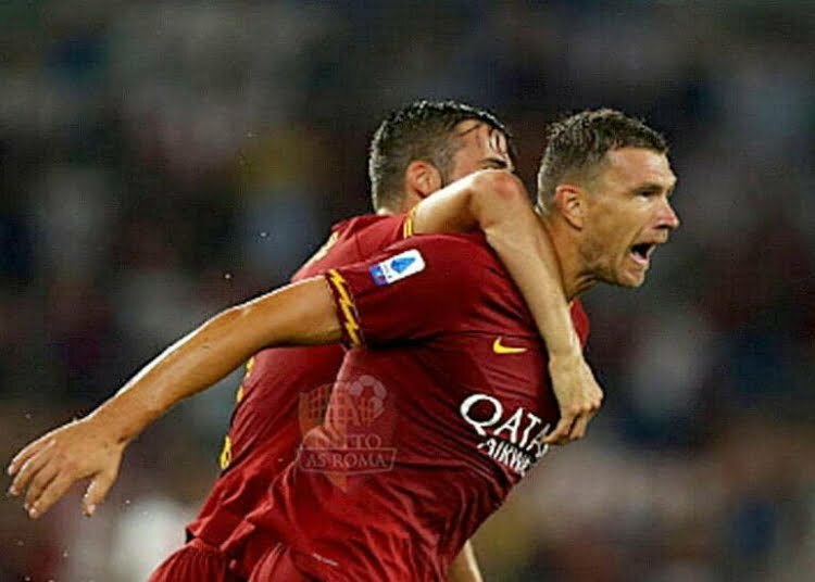 Dzeko Esulta gol Roma-Genoa - Photo by Getty Images