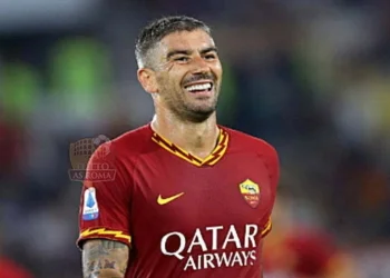 Kolarov esultagol Roma-Genoa - Photo by Getty Images