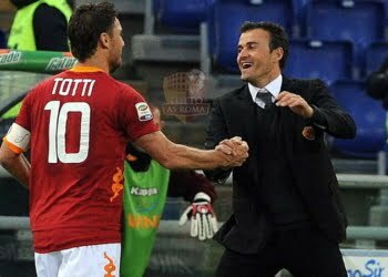 Totti e Luis Enrique - Photo by Getty Images