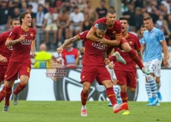 Kolarov esulta gol Lazio-Roma - Photo by Getty Images