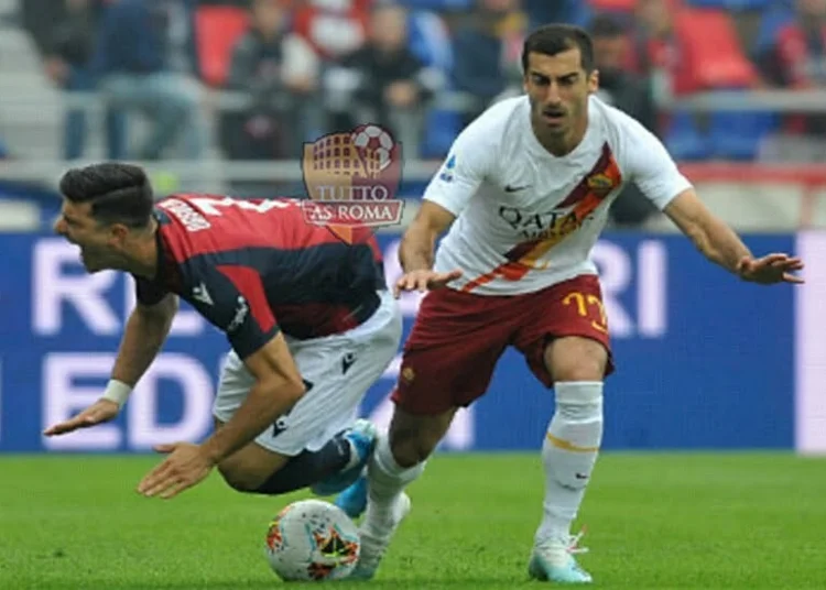 Mkhitaryan Azione Bologna-Roma 22 09 2019