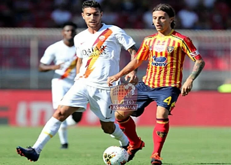 Lorenzo Pellegrini in azione Lecce-Roma - Photo by Getty Images