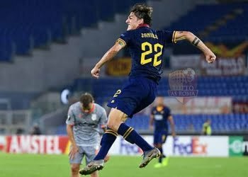 Zaniolo Esulta gol Roma-Basaksehir - Pgoto by Getty Images
