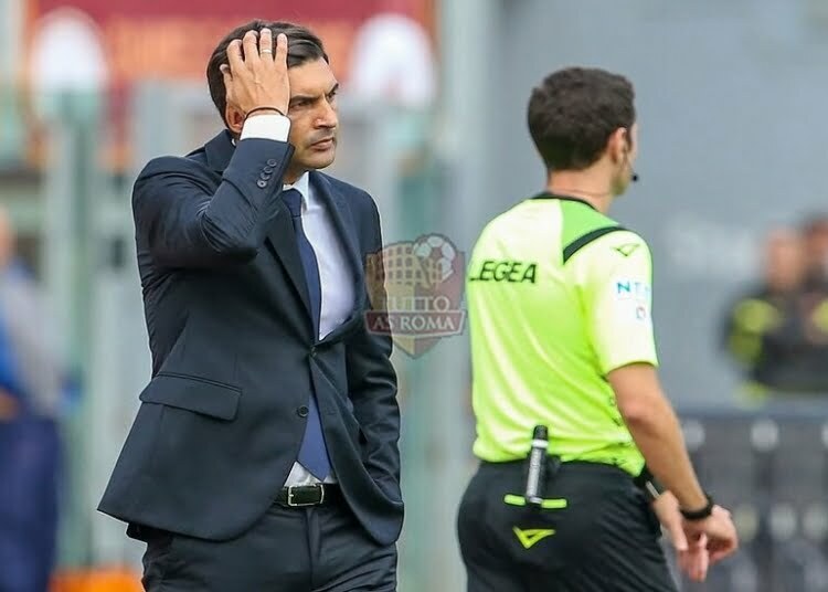 Fonseca e l'arbitro Massa Roma-Cagliari - Photo by Getty Images