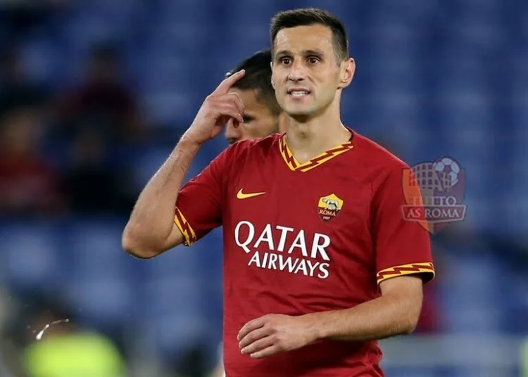 Nikola Kalinic in azione durante Roma-Atalanta - Photo by Getty Images