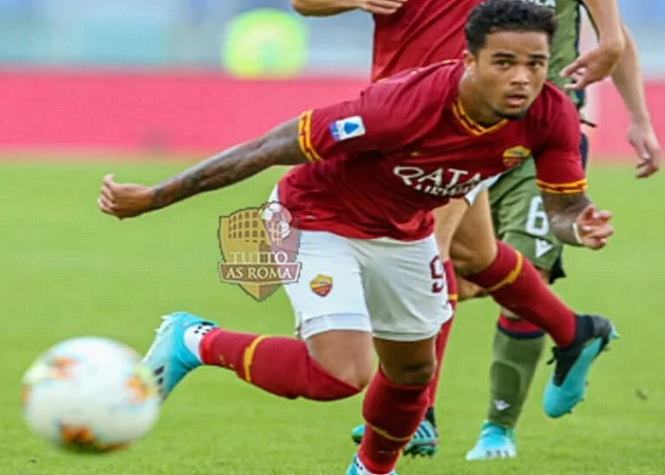 Justin Kluivert in azione Roma-Cagliari - Photo by Getty Images