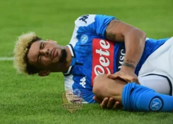 Kevin Malcuit dolorante a terra durante l'incontro contro la SPAL - Photo by Getty Images