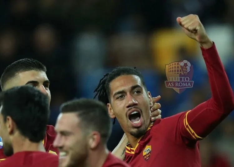 Chris Smalling esulta al gol in Udinese-Roma - Photo by Getty Images