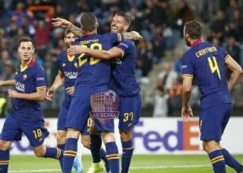 Leonardo Spinazzola esulta al gol in Wolfsberg-Roma - Photo by Getty Images