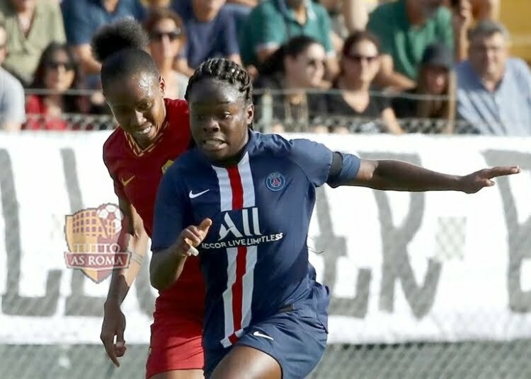 Lindsey Thomas in azione in Roma-PSG - Photo by Getty Images