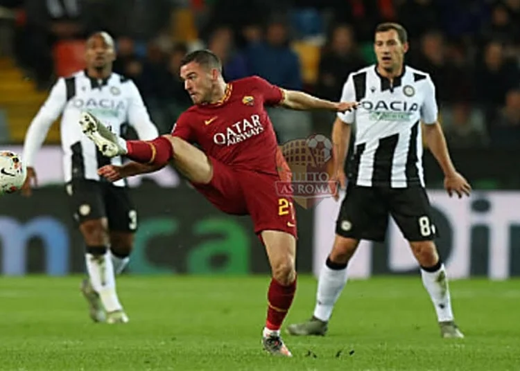 Jordan Veretout in azione durante Udinese-Roma - Photo by Getty Images