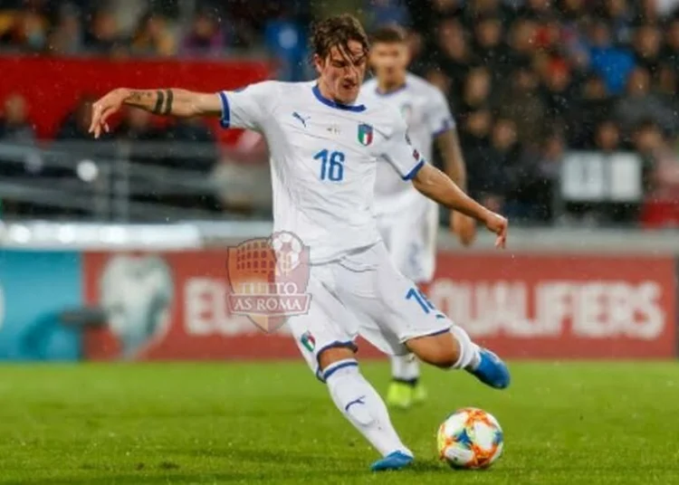 Nicolò Zaniolo in azione Liechtenstein-Italia - Photo by Getty Images