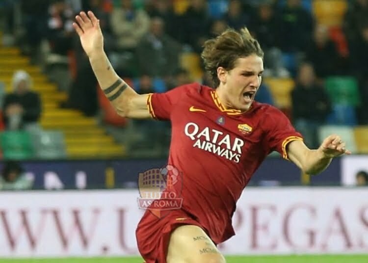 Zaniolo in azione durante Udinese-Roma - Photo by Getty Images