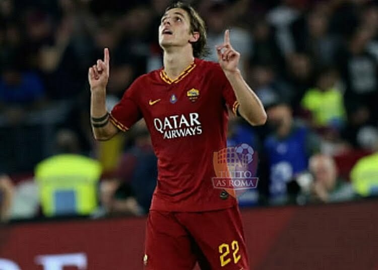 Nicolò Zaniolo esulta al gol contro il Milan - Photo Getty Images