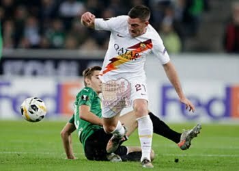 Jordan Veretout in azione contro il Borussia Monchengladbach - Photo by Getty Images