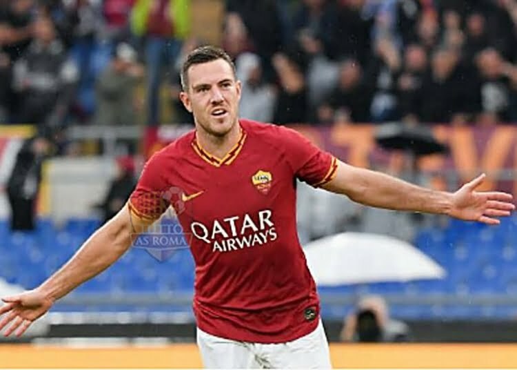 Jordan Veretout esulta al gol su rigore in Roma-Napoli - Photo by Getty Images