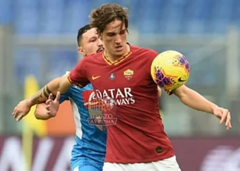 Nicolò Zaniolo in azione durante Roma-Napoli - Photo by Getty Images