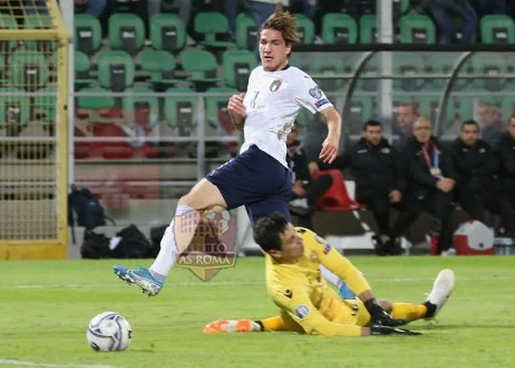 Nicolo Zaniolo in gol contro l'Armenia - Photo by Getty Images