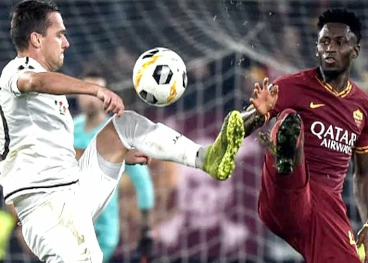 Amadou Diawara in azione durante Roma-Wolfsberg - Photo by Getty Images