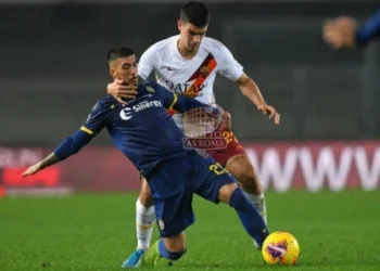 Gianluca Mancini in azione contro il Verona - Photo by Getty Images