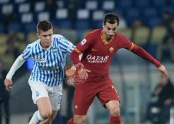 Henrikh Mkhitaryan in azione durante Roma-Spal - Photo by Getty Images