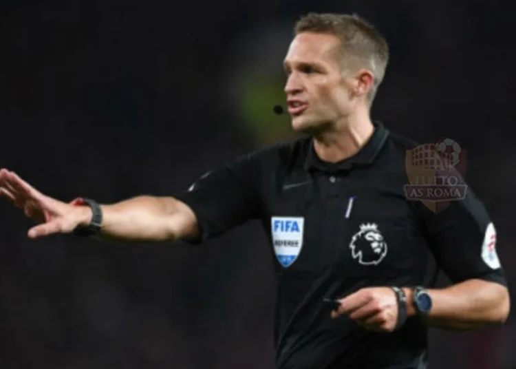 L'arbitro inglese Graig Pawson che dirigerà Roma-Wolfsberg - Photo by Getty Images