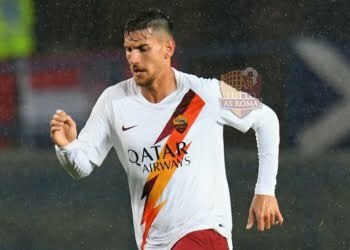 Lorenzo Pellegrini in azione durante Verona-Roma - Photo by Getty Images