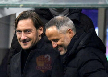 Francesco Totti presente sulle tribune del Meazza ad assistere a Inter-Roma - Photo by Getty Images