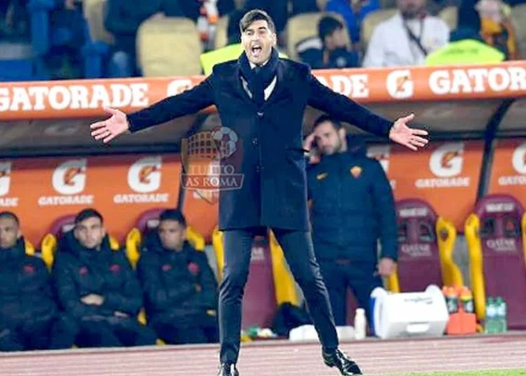 Paulo Fonseca inveisce in panchina durante Roma-Juventus - Photo by Getty Images