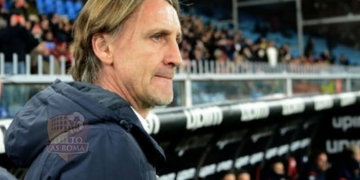 Davide Nicola in panchina durante Genoa-Roma 19 01 2020 - Photo by Getty Images