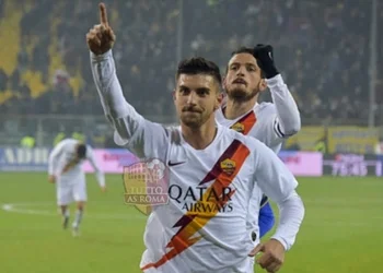 Lorenzo Pellegrini esulta al gol contro il Parma in Coppa Italia - Photo by Getty Images