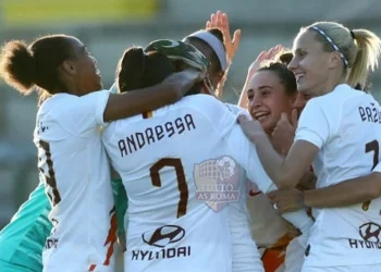 L'esultanza della Roma femminile - Photo by Getty Images