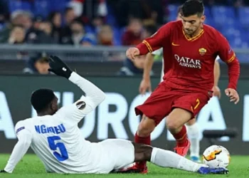 Lorenzo Pellegrini in azione durante Roma-Gent - Photo by Getty Images