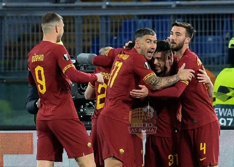 Carles Perez esulta al gol in Roma-Gent - Photo by Getty Images