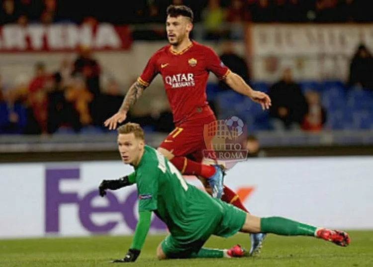 Carles Perez esulta al gol in Roma-Gent - Photo by Getty Images