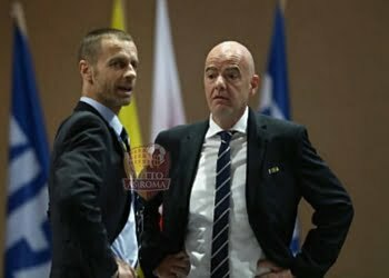 Alexsander Ceferin e Gianni Infantino - Photo by Getty Images