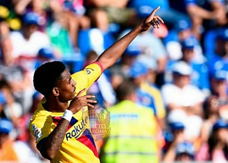 Junior Firpo esulta al gol realizzato in Getafe e Barcelona - Photo by Getty Images