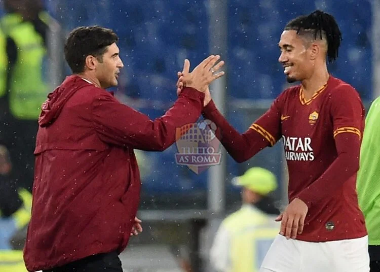 Paulo Fonseca e Chris Smalling - Photo by Getty Images