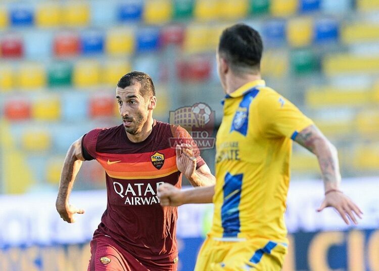 Mkhitaryan in azione durante Frosinone-Roma - Photo by Getty Images