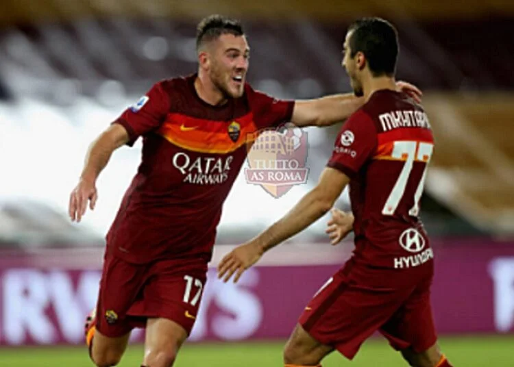 Veretout esulta al gol in Roma-Juventus - Photo by Getty Images