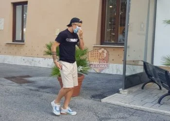 Zaniolo all'arrivo a Villa Stuart