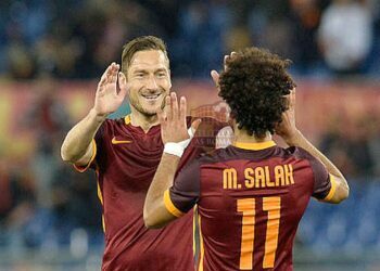 Totti e Salah - Photo by Getty Images