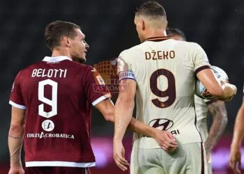 Edin Dzeko e Andrea Belotti - Photo by Getty Images