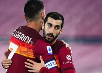 Mkhitaryan e Lorenzo Pellegrini - Photo by Getty Images