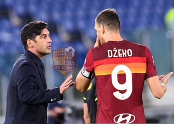 Edin Dzeko e Paulo Fonseca - Photo by Getty Images