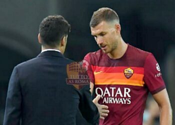 Edin Dzeko e Paulo Fonseca - Pjoto by Getty Images