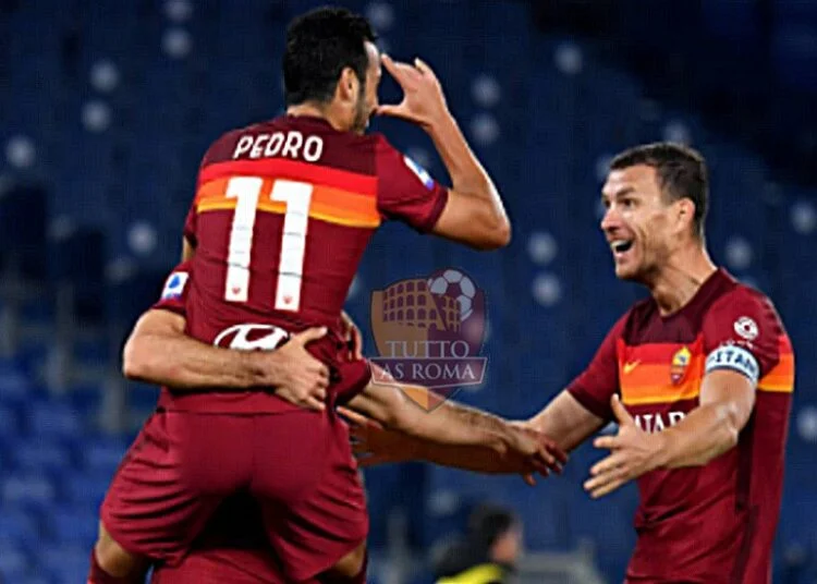 Edina Dzeko, Henrikh Mkhitaryan e Pedro - Photo by Getty Images