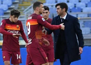 Paulo Fonseca ed Edin Dzeko - Photo by Getty Images